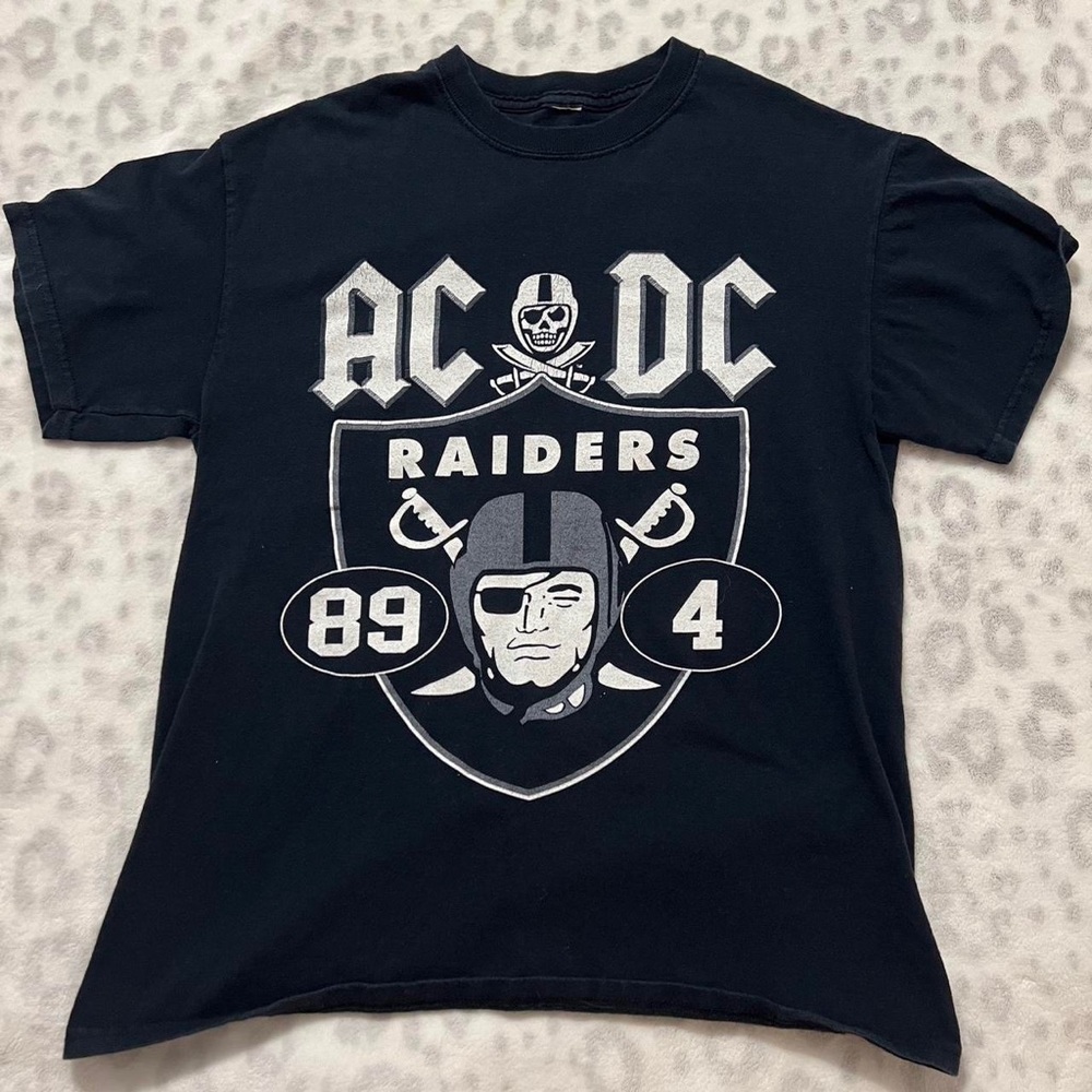 ac/dc las vegas raiders NFL t shirt- size small